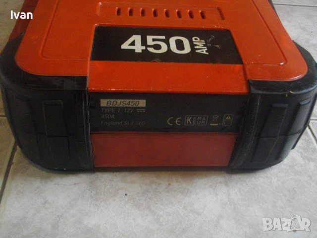 12V/24V-Немска Енергийна Зарядна Станция С Компресор/Зарядна Станция Black Decker-450А-Английска, снимка 15 - Компресори - 40732908