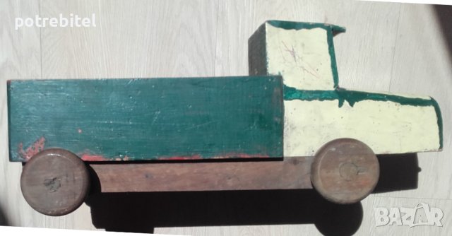 Старо дървено камионче от 30-те години на ХХ век, снимка 4 - Антикварни и старинни предмети - 41666432