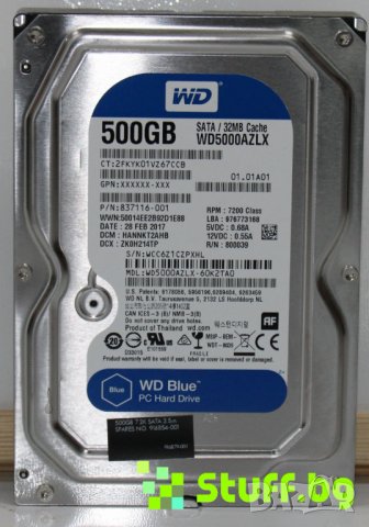 Твърди дискове/HDD 3.5 500GB за компютър WD,Toshiba,Seagate, снимка 2 - Твърди дискове - 44158292