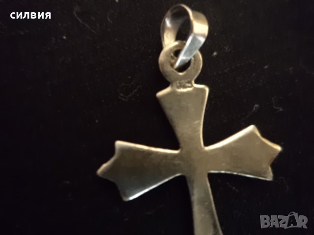 сребърен кръст, снимка 3 - Други - 41348542