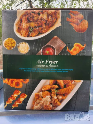 6 литров електрически уред Air Fryer , снимка 2 - Фритюрници - 47465918