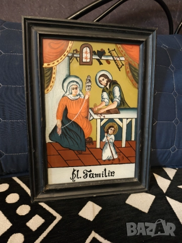 Картина найвизъм върху стъкло , снимка 2 - Картини - 51737978