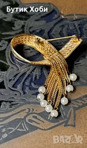 Колекционерска брошка с перли , снимка 6 - Антикварни и старинни предмети - 49498108