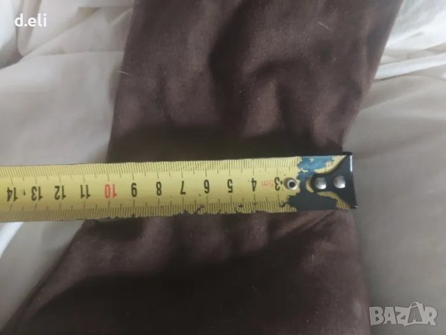 Ives Saint Laurent. Original. Size 41 Дълги ластични ботуши. Велур, снимка 6 - Дамски ботуши - 42437252