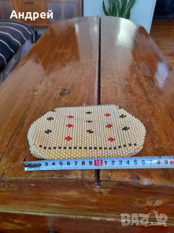 Старо мънистено портмоне #6, снимка 5 - Други ценни предмети - 48826575