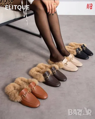 Дамски чехли Gucci - Налични различни цветове Код D1558, снимка 6 - Чехли - 48386266