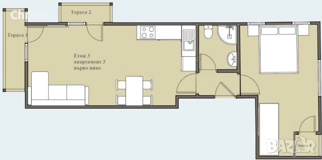 Първи наематели, апартамент в центъра на кв. Сарафово , снимка 10 - Апартаменти - 51325137