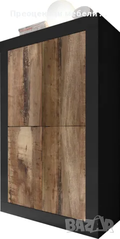 Висок шкаф Basic внос от Германия италиански дизайн, снимка 5 - Шкафове - 49758103