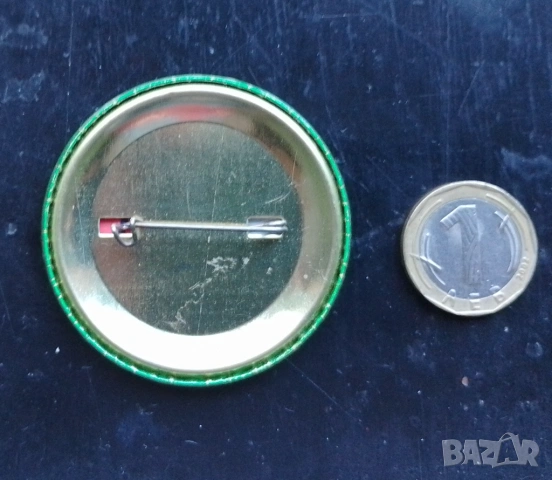 Огромна значка Българска национално - радикална партия (БНРП), снимка 2 - Колекции - 53069315