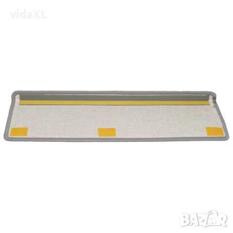 vidaXL Изтривалки за стълби 15 бр. 65x21x4 см светлосиви с правоъгълен кант, снимка 5 - Изтривалки - 56145992