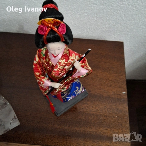 японска кукла самурайски водач и гейша, снимка 2 - Кукли - 53243896