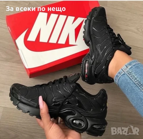 Nike Мъжки Черни Маратонки👟Мъжки Спортни Обувки В Черен Цвят Найк Код P1032