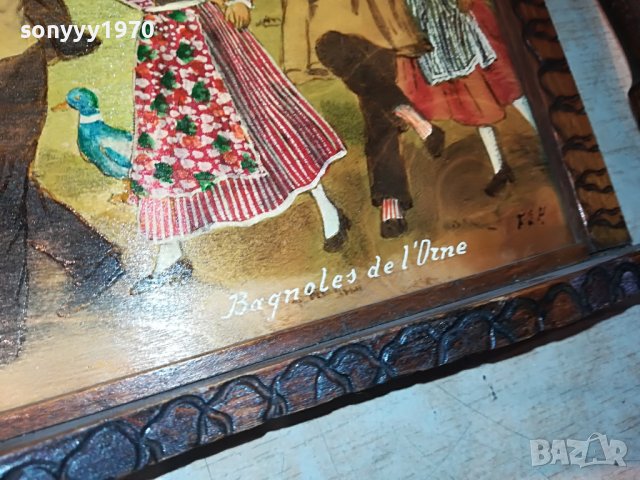 SOLD OUT-ПОРЪЧАНА-ANTIQUE FRANCE-картина от франция 1512221240, снимка 10 - Антикварни и старинни предмети - 39017713