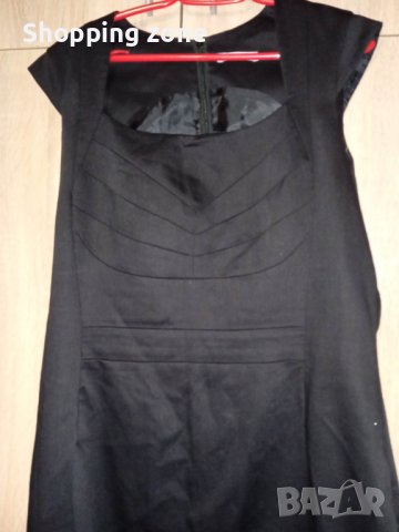 Елегантна черна рокля, снимка 2 - Рокли - 38774868