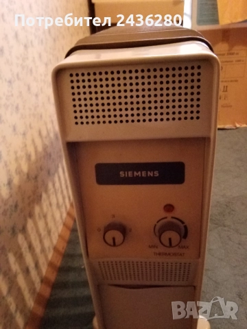 Продавам радиатор „Siemens“ 2500W – 16 ребра с регулируем термостат , снимка 2 - Отоплителни печки - 52606177