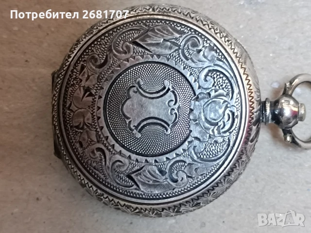 джобен сребърен часовник Swiss , снимка 2 - Джобни - 51375663