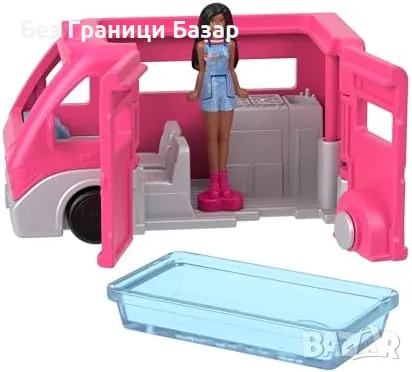 Нов Mini BarbieLand Комплект: Къща, Кукли, Самолет, Кемпер и Още играчки, снимка 5 - Други - 47384318