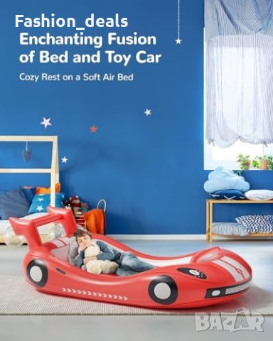 Ново Надуваемо Детско Легло с Дизайн на Състезателна Кола - Перфектно за Пътуване, снимка 4 - Други - 42562088