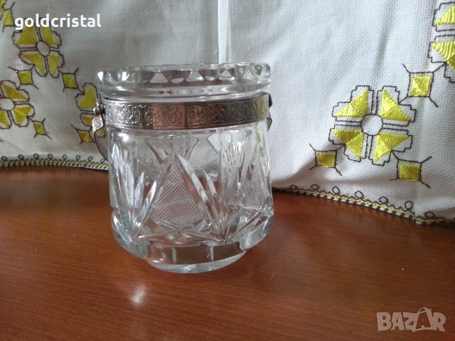 Кристална ледарка купа за лед , снимка 2 - Антикварни и старинни предмети - 41528172