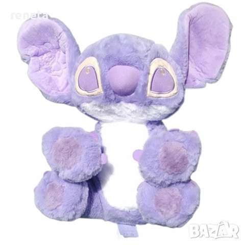 Играчка Ahelos, Stitch, Плюшена, Лилав, 44х40 см, снимка 1
