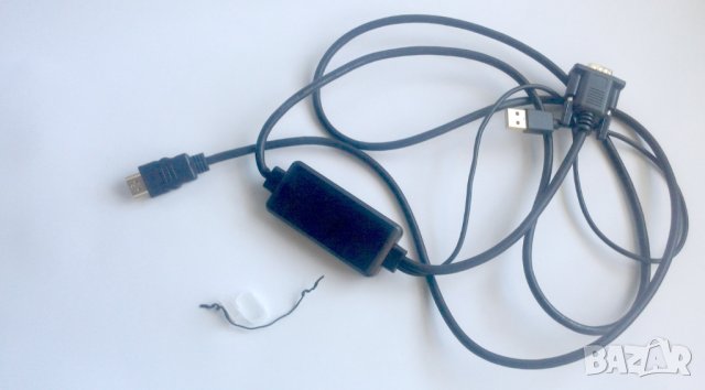 VGA мъжки към HDMI-съвместим преходен преходен кабел 1080P VGA HD адаптер за PC лаптоп HDTV проектор