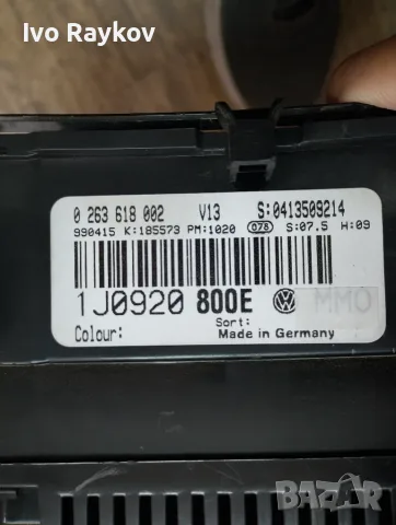 Километраж за Volkswagen Golf IV , Bora , 1J0920800E, снимка 5 - Части - 56248234