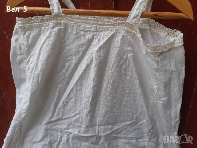 Автентичен кенарен комбинезон с дантела .Носия , риза, снимка 2 - Антикварни и старинни предмети - 51103380