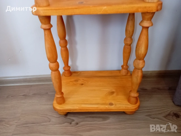 Дървена етажерка на три нива !!!, снимка 4 - Етажерки - 53783700