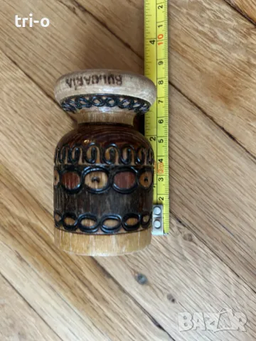 Дървени битови фигурки пирография Хаванчета, свещник, стомни, бъклици, кутийки и други, снимка 10 - Други - 48974460