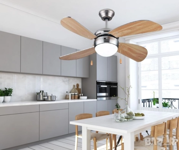 Вентилатор Muhler - таванен, осветление, 42'', снимка 5 - Други стоки за дома - 52100183