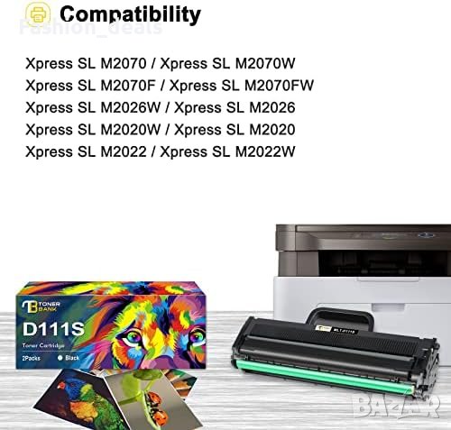 Нови 2 броя Черни Тонери MLT-D111S/D111L Samsung Xpress мастило принтер, снимка 2 - Други - 42549785