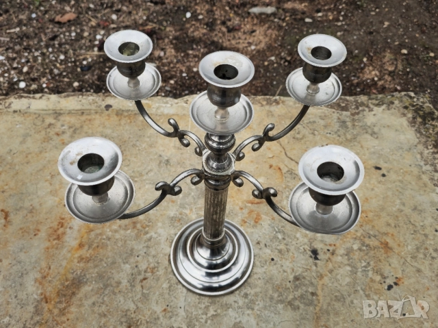 Бронзов Свешник Петица , снимка 2 - Декорация за дома - 52033233