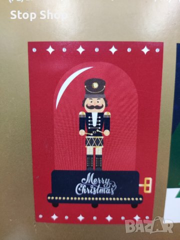 Сет от 10 луксозни коледни картички 2 модела с 10 плика , снимка 3 - Декорация за дома - 38747388