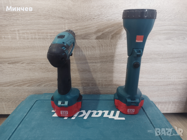 ПРОМО! Makita винтоверт фенер зарядно и куфар комплект, снимка 4 - Винтоверти - 44651535