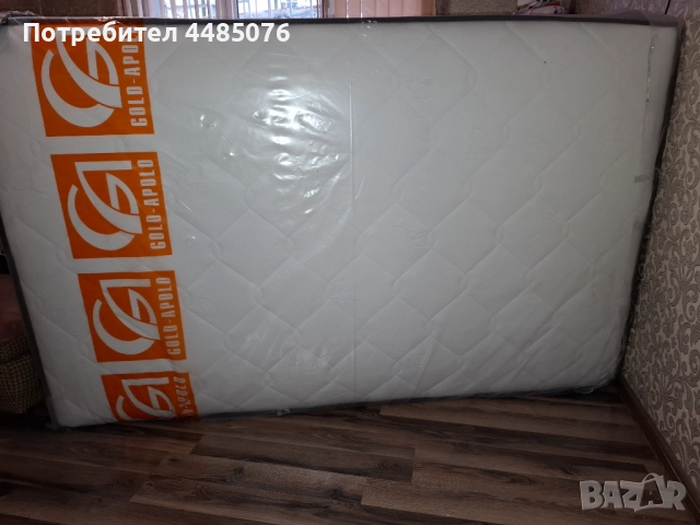 ЧИСТО НОВ МАТРАК МЕМОРИ 120/190 РАЗМЕР ГОЛД АПОЛО 