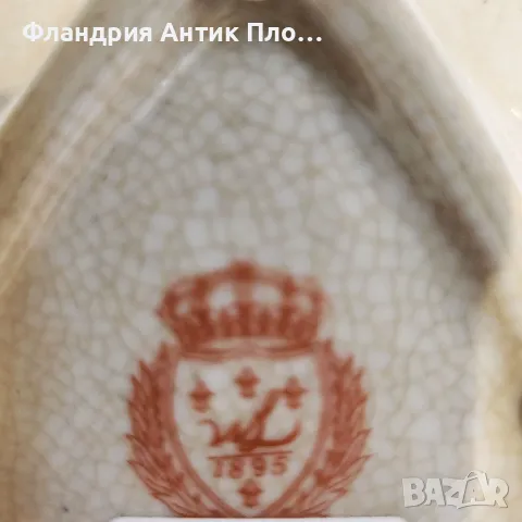 Порцеланова поставка с бронзов амур, снимка 4 - Декорация за дома - 49110602