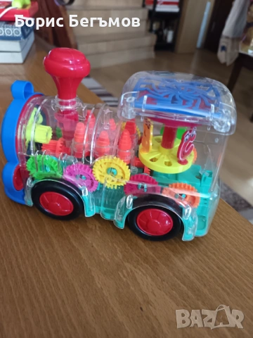 Играчка локомотив, , звук на влак, движещи се части, снимка 4 - Музикални играчки - 53636651