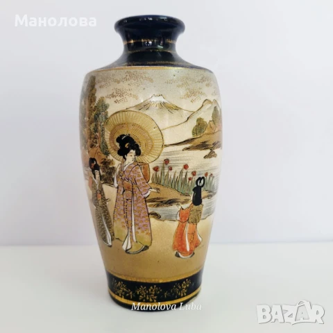 Порцеланова ваза Kinkozan Sobei., снимка 3 - Колекции - 50743351