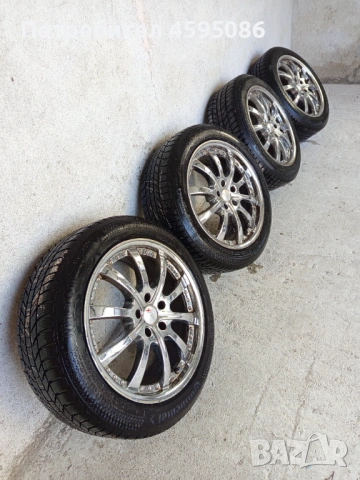 Джанти 18 5х112 с почти нови гуми, снимка 2 - Гуми и джанти - 53757898