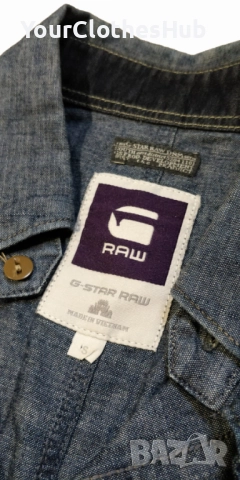 G-Star Raw Denim S size Мъжка дънкова риза, снимка 4 - Ризи - 52925894