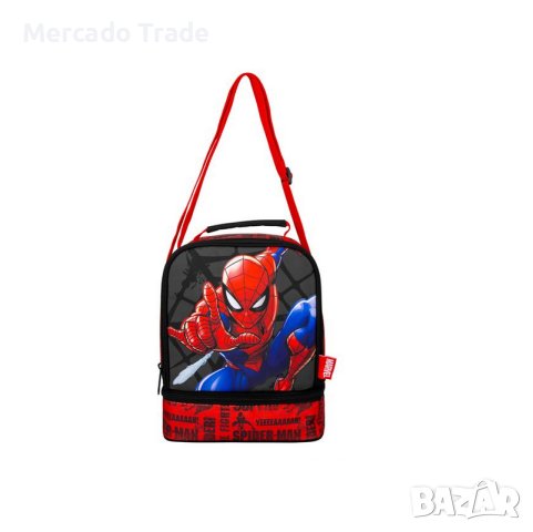 Чанта за храна Mercado Trade, За училище, За момчета, Спайдермен, Червен, снимка 2 - Раници - 42000529