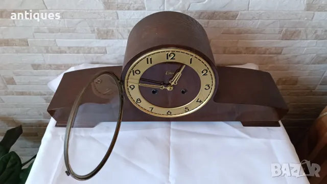 Стар каминен часовник - Emes - Germany - Антика - 1960", снимка 5 - Антикварни и старинни предмети - 48782430