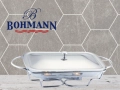Съд за затопляне Bohmann, 3л. правоъгълен, 2свещи, Стоманен капак, Стъкло, Инокс, снимка 4