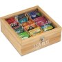 Дървена кутия за чай светло дърво, снимка 1 - Кутии за съхранение - 42500666
