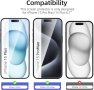 NEW'C 3 броя стъклен протектор за екран за iPhone 15 Pro Max/ 15 Plus (6,7 инча), закалено стъкло, снимка 4