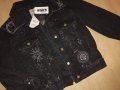 Ново черно дънково яке, снимка 3