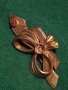 СТАРИННА БРОНЗОВА с ПОЗЛАТА СКЪПОЦЕННА АРТ ДЕКО МАЙСТОРСКА БРОШКА ПАНДЕЛКА РЕТРО БИЖУ 27942, снимка 2