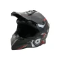 Каска за мотокрос 188 Matt Black/Grey Red, снимка 5