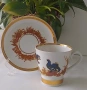 Руски порцелан ЛФЗ чаша с чинийка , снимка 1