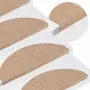 vidaXL Самозалепващи стелки за стъпала, 30 бр, бежови, 65x22,5x3,5 см, снимка 2
